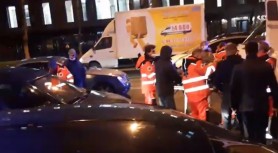 VIDEO // Pieton tamponat pe o trecere de pietoni din sectorul Râșcani al capitalei